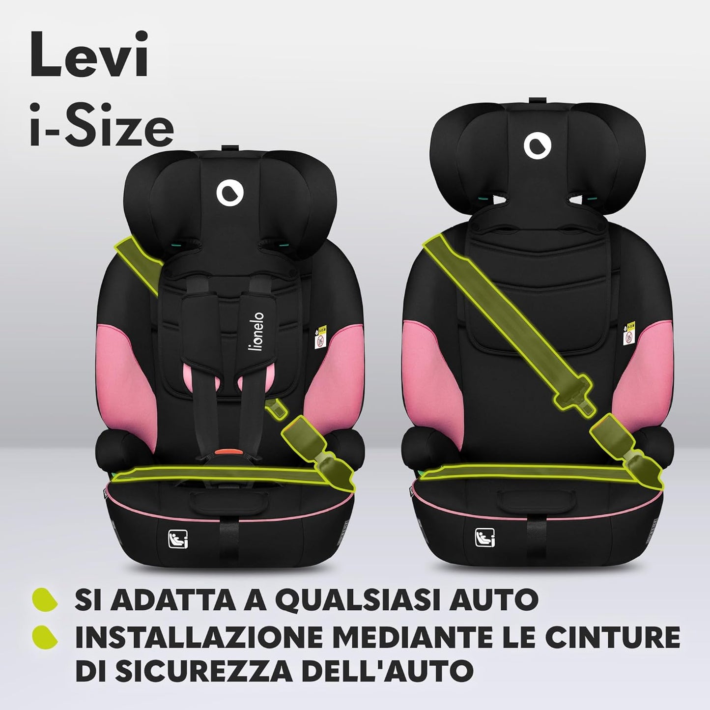 Lionelo Levi One i-Size Pink Rose