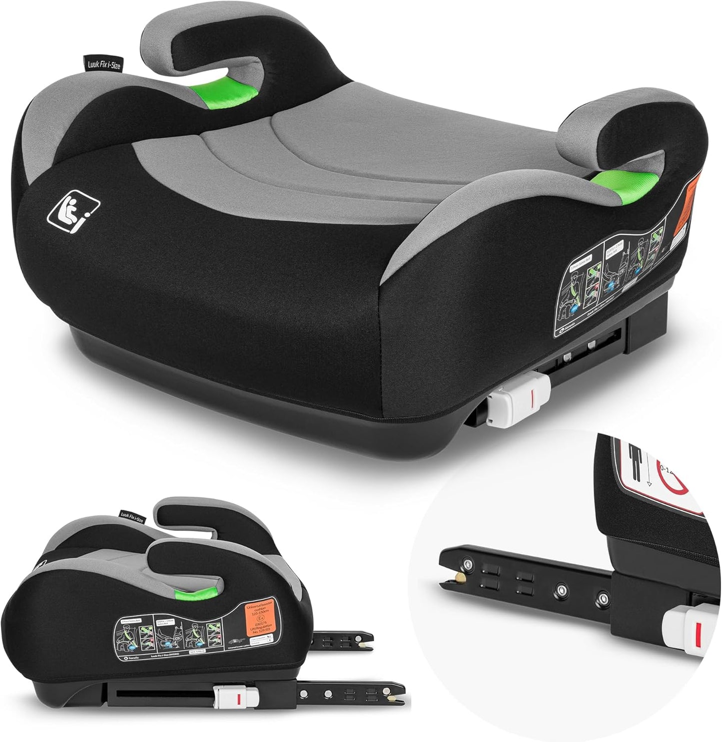 LIONELO Seggiolino Auto Rialzo LUUK FIX I-Size con ISOFIX