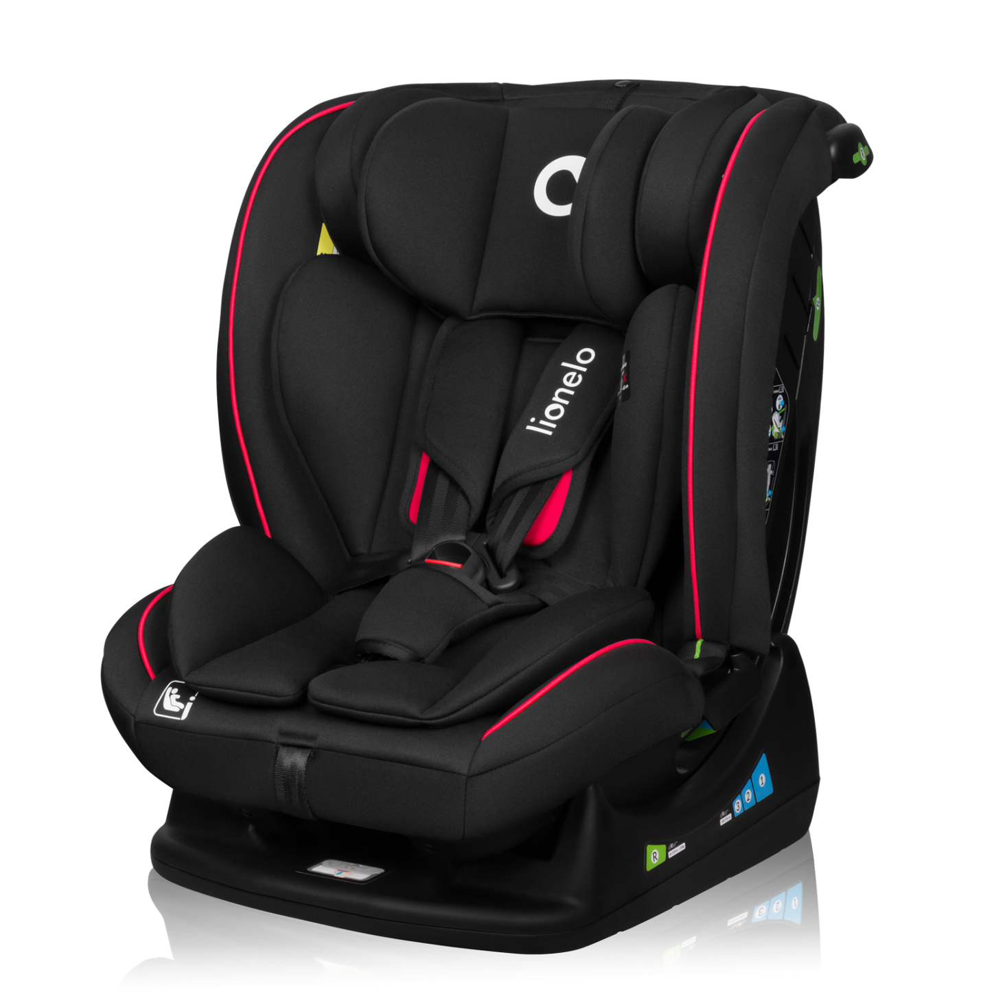 lionelo Aart i-Size Black Carbon Red