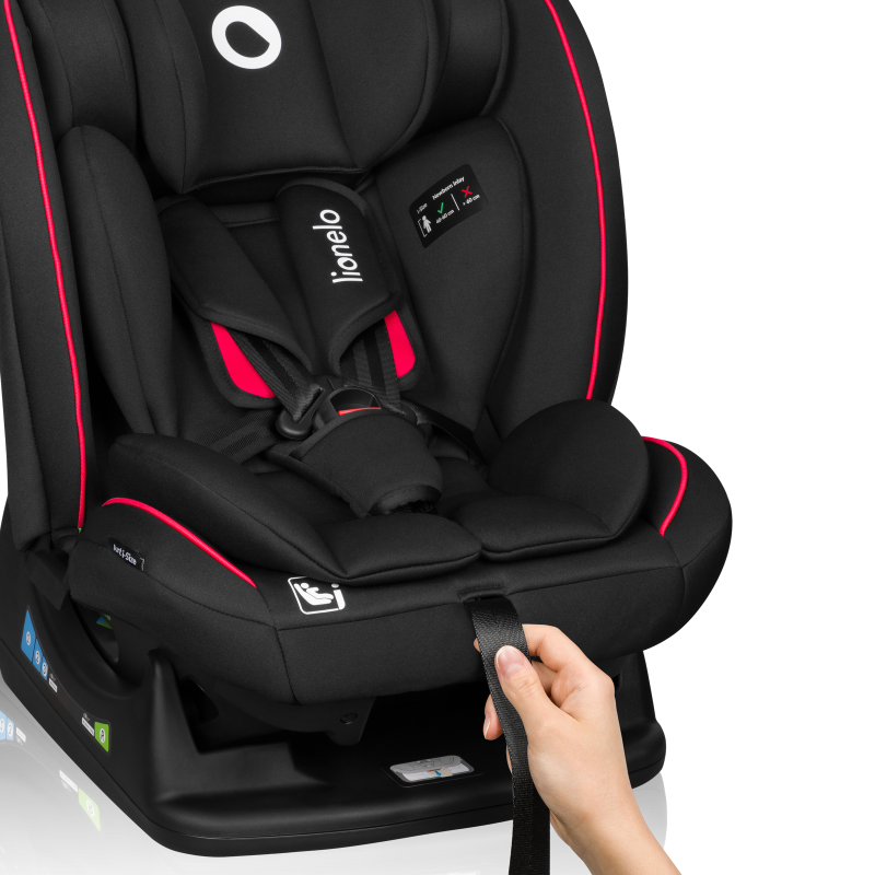 lionelo Aart i-Size Black Carbon Red