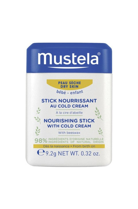 Mustela Hydra-Stick alla Cold Cream per Pelle Secca, 9.2g