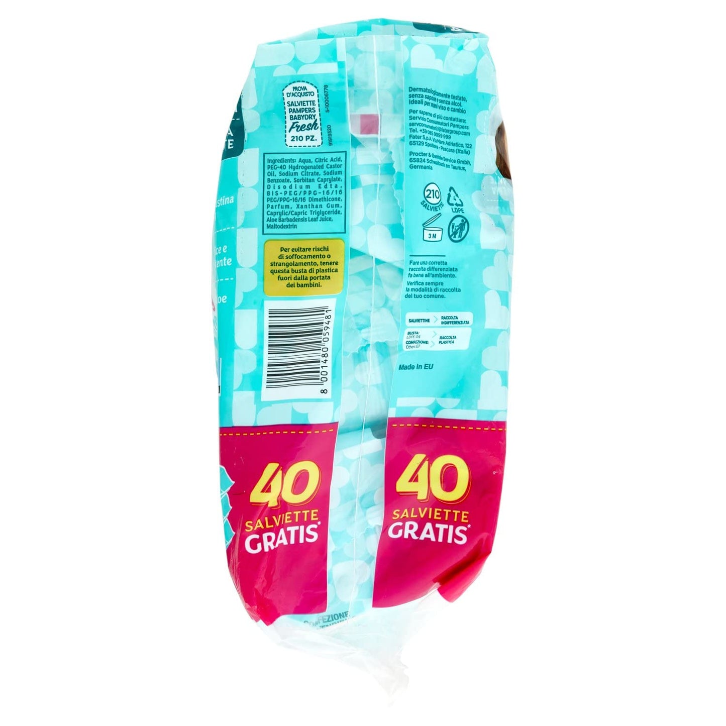 Pampers Baby Fresh Salviettine x210 pezzi