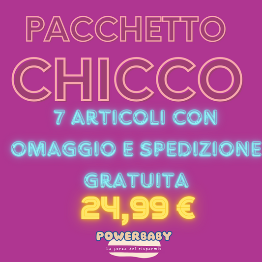 PACCHETTO PROMOZIONALE CHICCO 50 % SCONTO