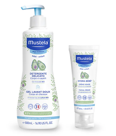 Detergente delicato 500ml + Hydra bébé crema viso
