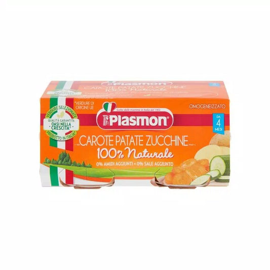 Omogeneizzato Carote Patate e zucchine 2x80g Plasmon