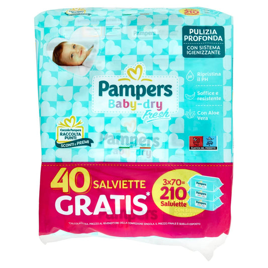 Pampers Baby Fresh Salviettine x210 pezzi